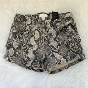 H&M Snake Print Shorts